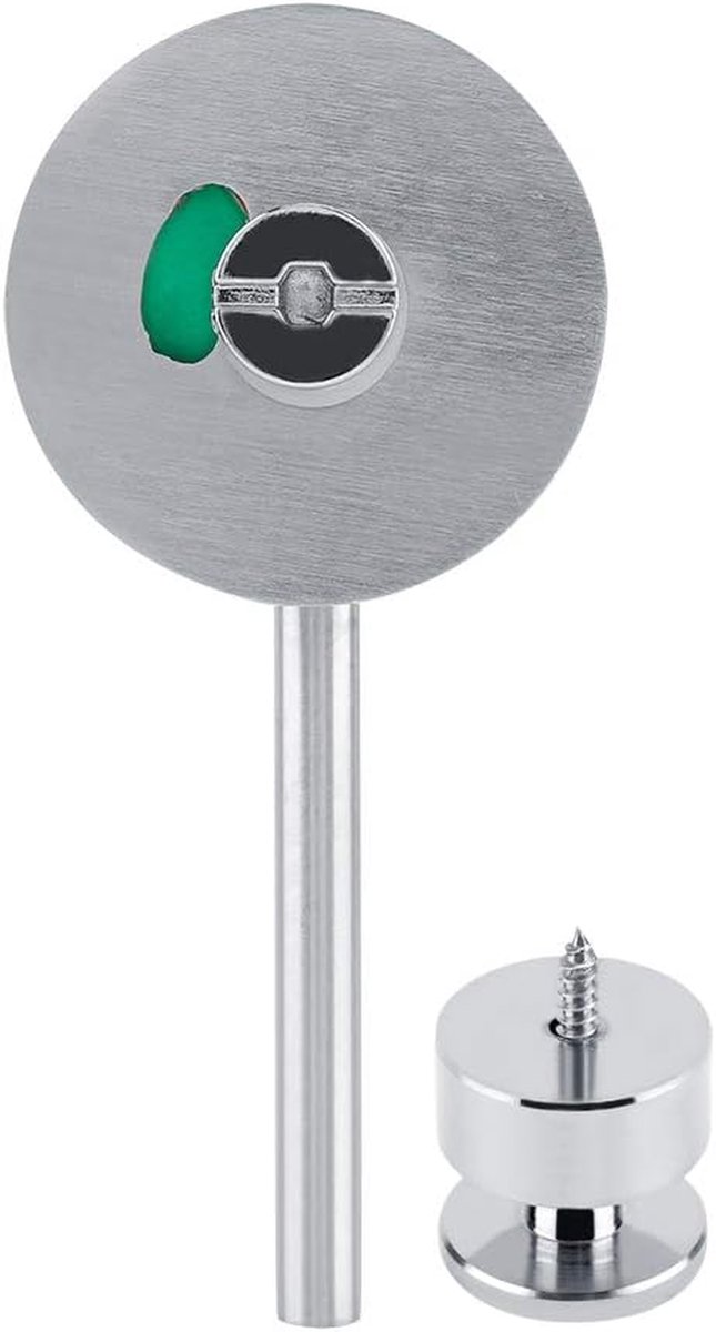 Indicator Deurslot - Status Indicator - Toiletten Aangeven - Zinklegering Materiaal - 11 x 7 cm - Zilver