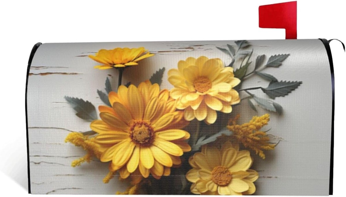 Brievenbus Cover - Brievenbus Decoratie - Tuin Aankleden - Magnetische Bevestiging - 21x18 inch - Zwart
