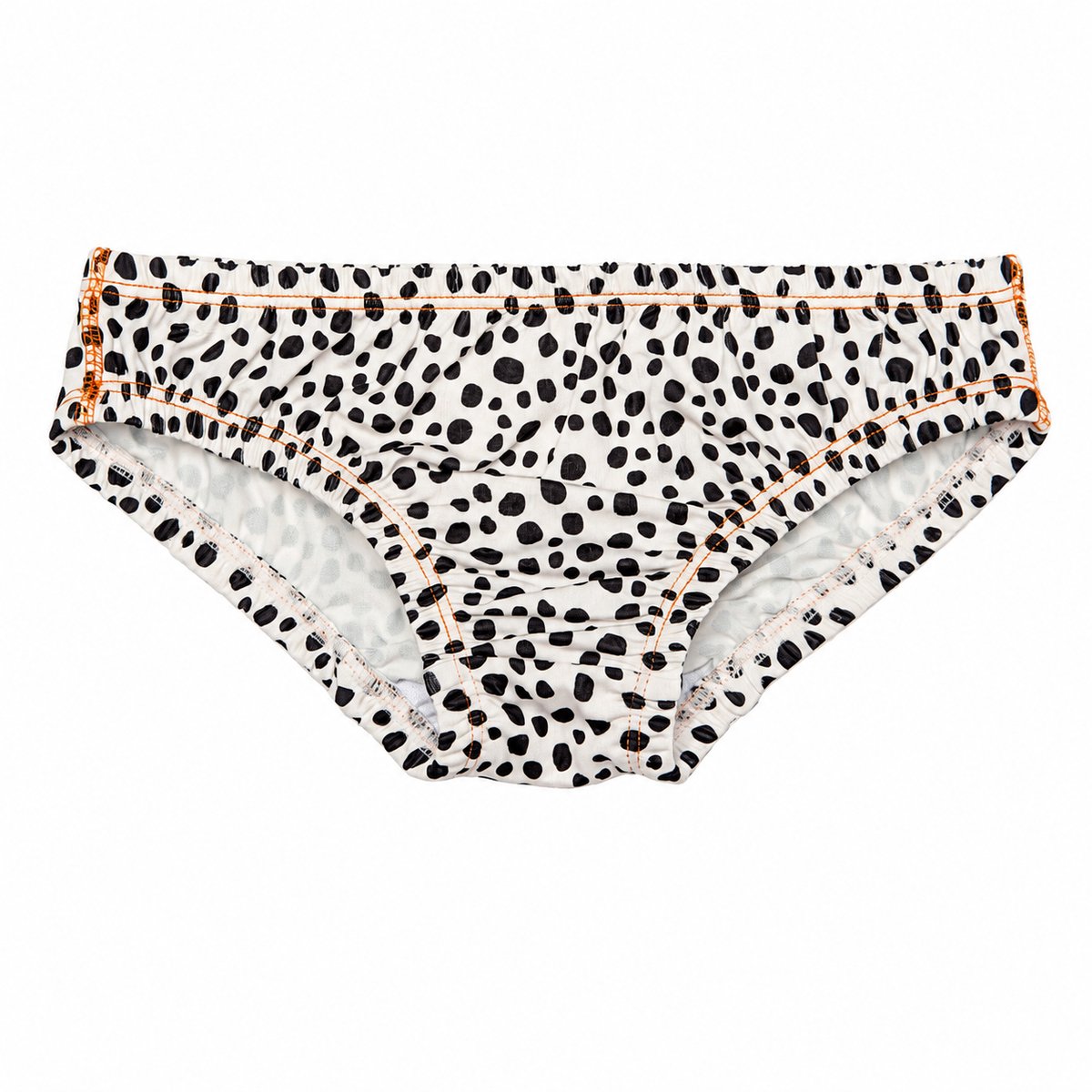 Ducksday - Bikinibroek voor meisje - UV-werend UPF50+ - Sneldrogend materiaal - Moana - Beige met stippen - maat 8 jaar