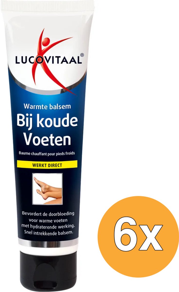 6x Lucovitaal Voeten Warmte Balsem (75 ml)