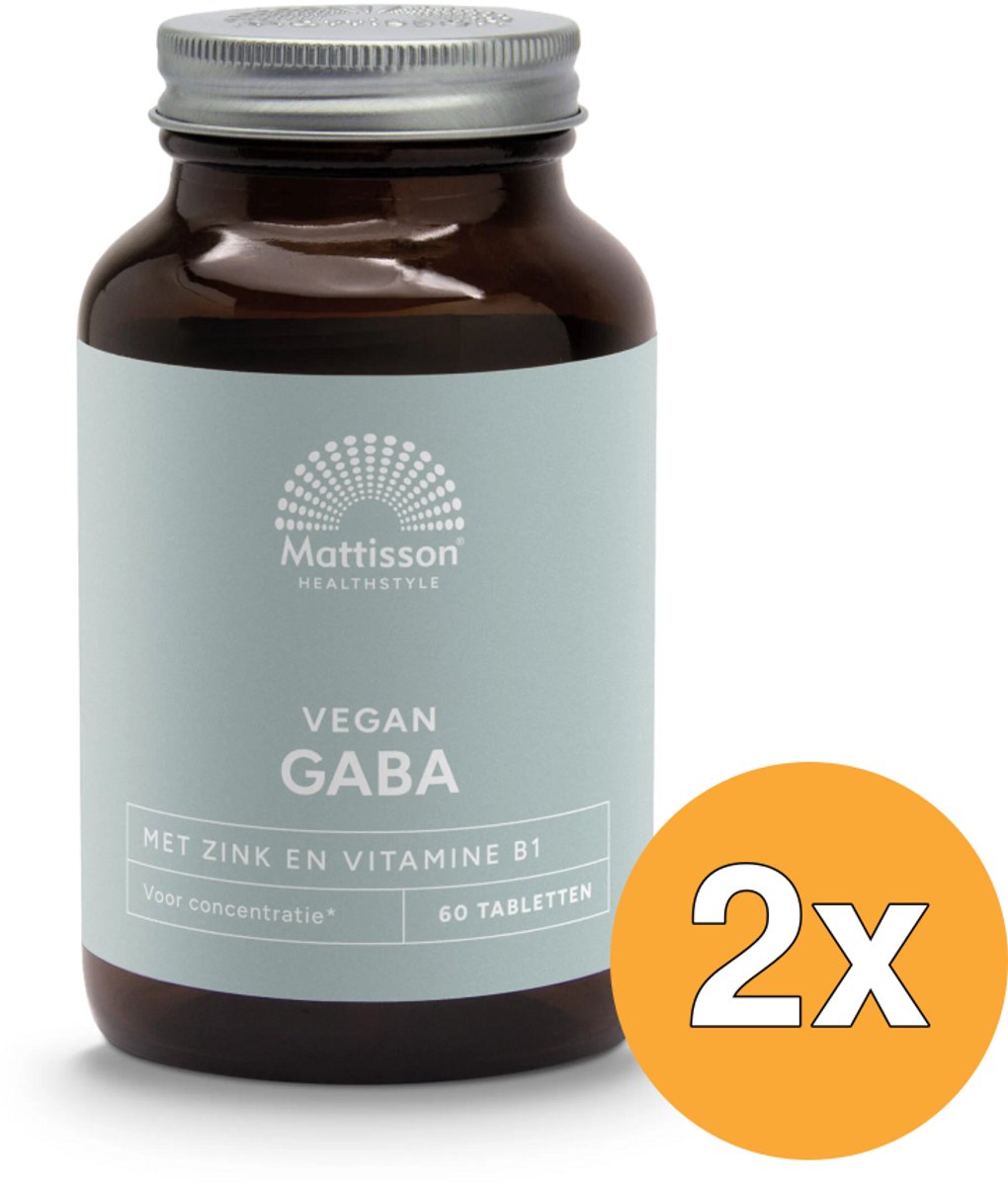 2x Mattisson Gaba 1000Mg (60 tabletten)