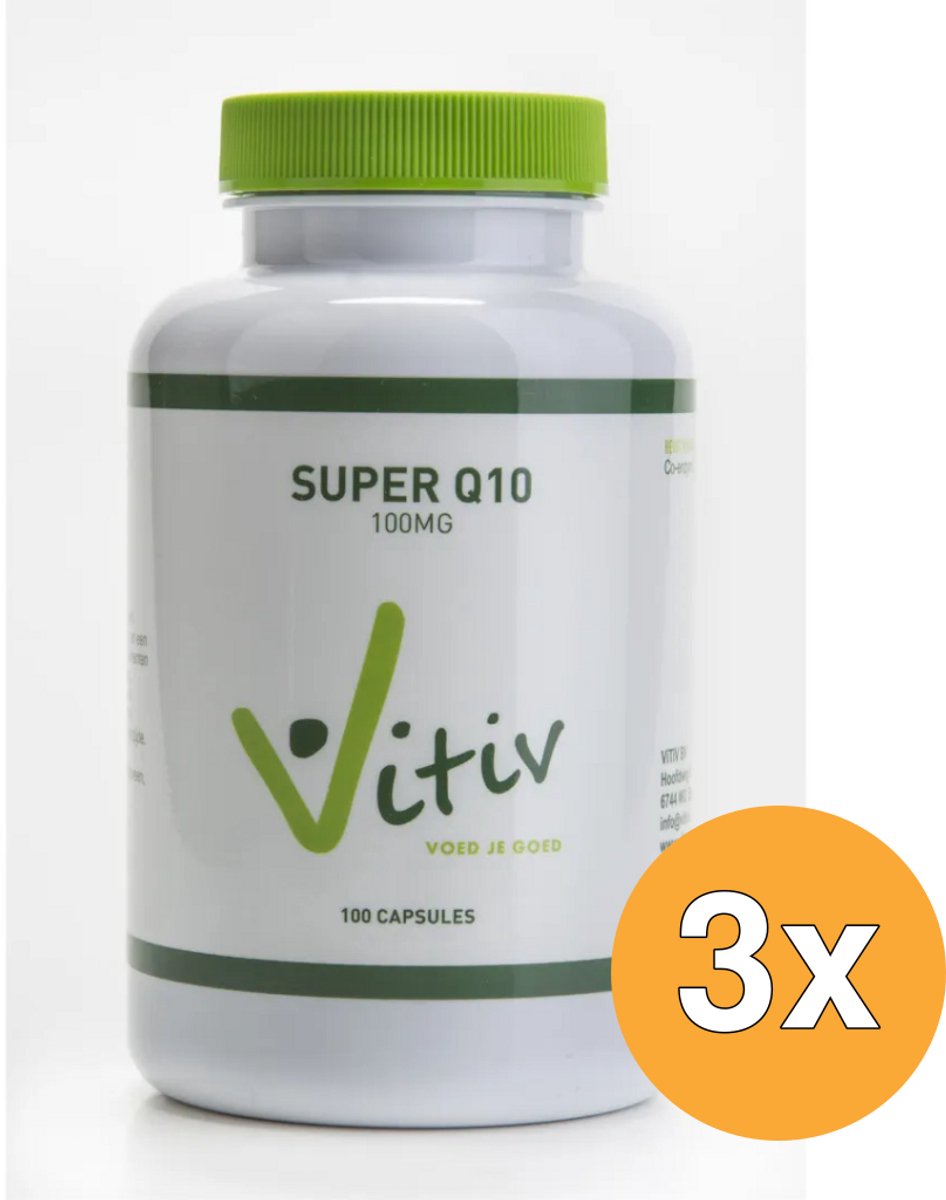 3x Vitiv Q10 100 Mg (100 capsules)