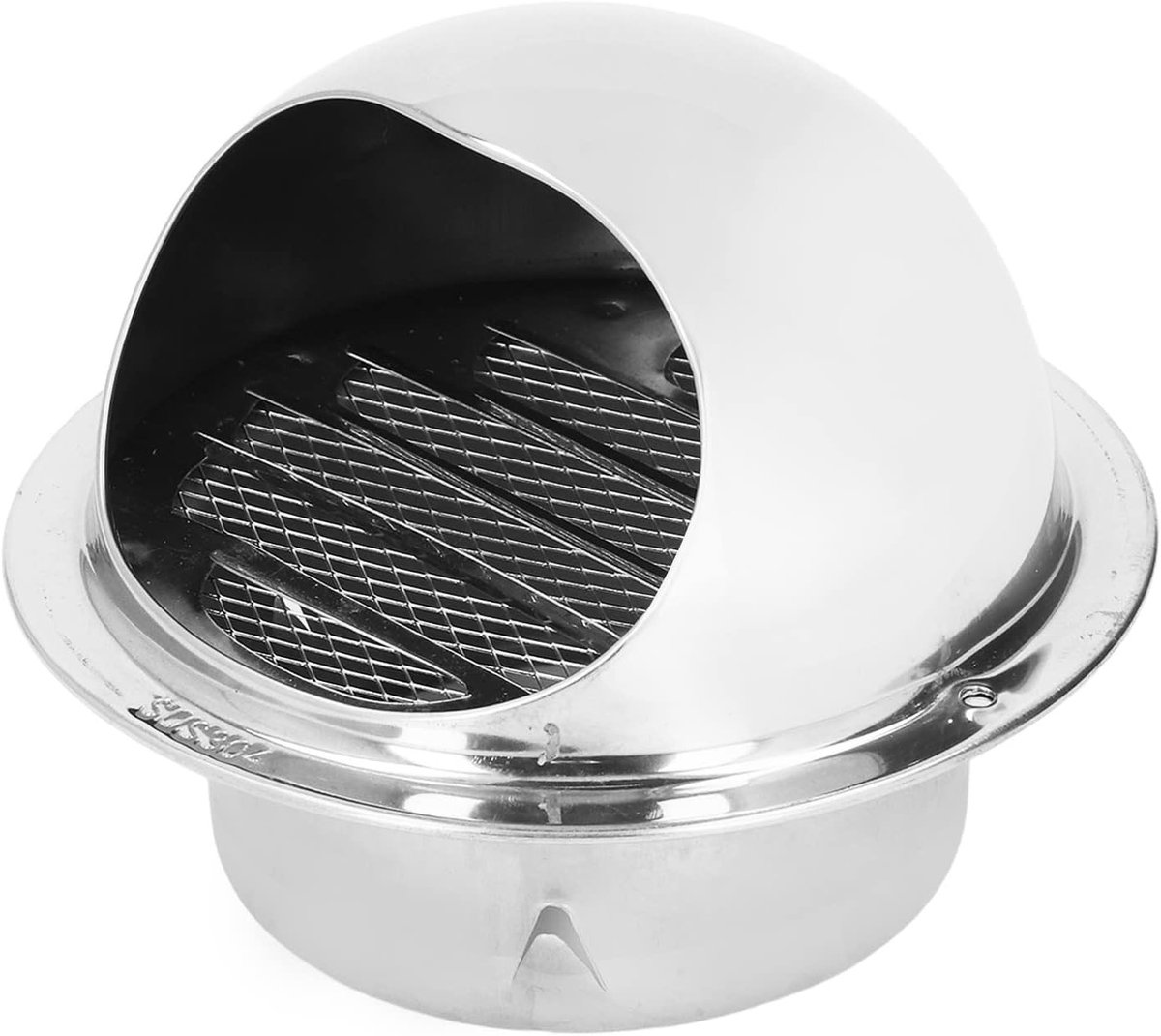 Ronde Ventilatierooster van RVS, Wind- en Regenbestendig Scherm voor Badkamer, Keuken en K