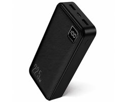 Powerbank 30.000 mAh - Snellader 22.5W – Extra USB-C Naar USB-C Kabel – Supersnel Opladen – Compact & Krachtig - Noodpakket