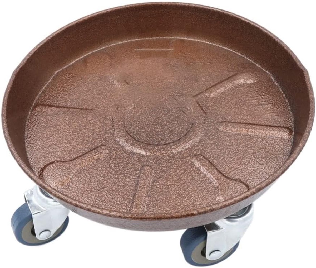 Ronde Plant Caddy - Bloempot Onderzetter - Planten Verplaatsen - Met Wielen - Diverse Maten - Zwart