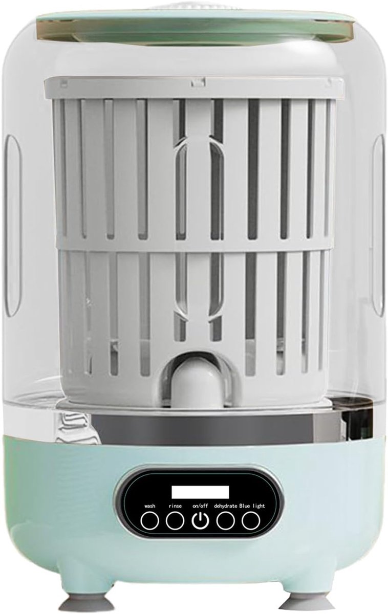 Mini Wasmachine Draagbare Wasmachine Kleine Wasjes 3 Wasmodi 10 liter Groen