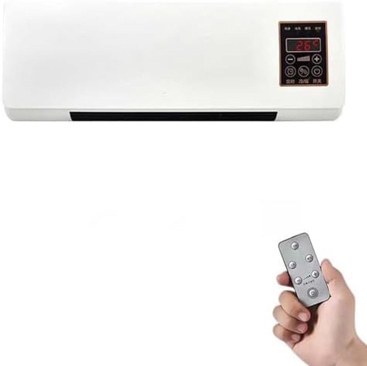 Bol.com Draagbare Airco - Mini Airco Koeler - Persoonlijke Koeling - Stille Werking - 12000 BTU - Zwart aanbieding
