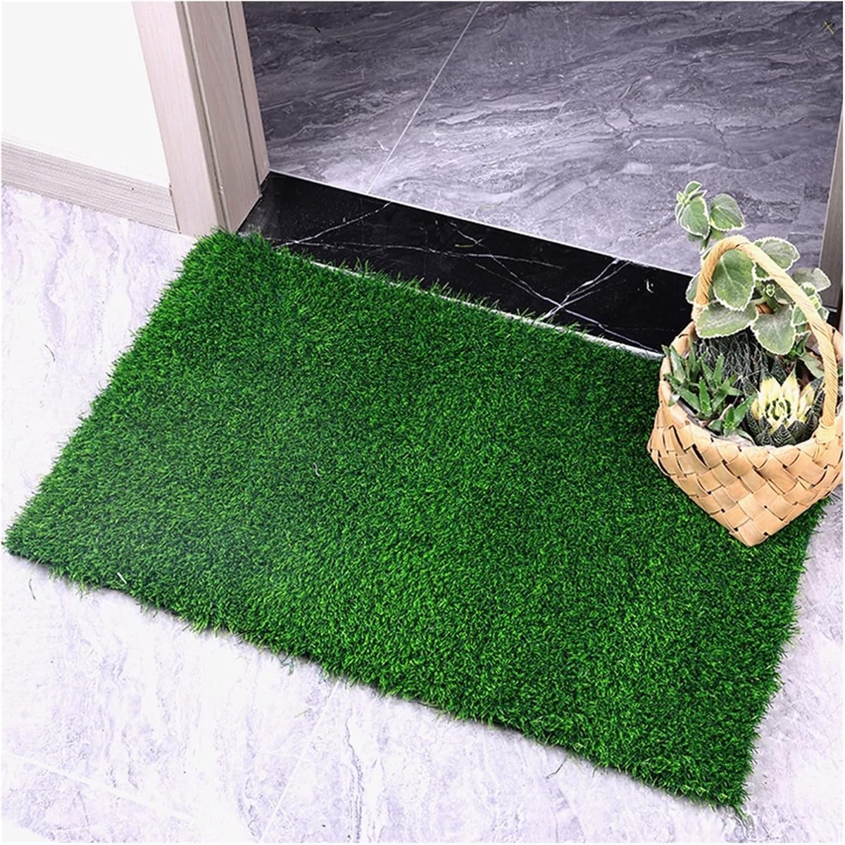 Kunstgras Tapijt - Huisdier Mat Gazon - Buiten Gebruik - Drainage Gaten - 150 x 400 cm - Groen