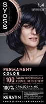 SYOSS Permanent Coloration 1-4 - Haarverf - Permanente Haarkleuring - Cosmic Blue – Grijsdekking – Vermindert Haarbreuk - 1 Stuk