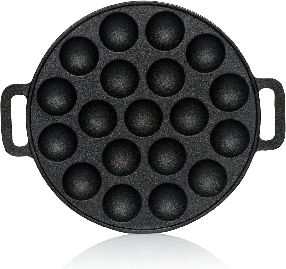 Poffertjes Gietijzeren Pan - Gietijzer - 19 Vormen - Geschikt voor Hoge Temperaturen - Voor Bakliefhebbers