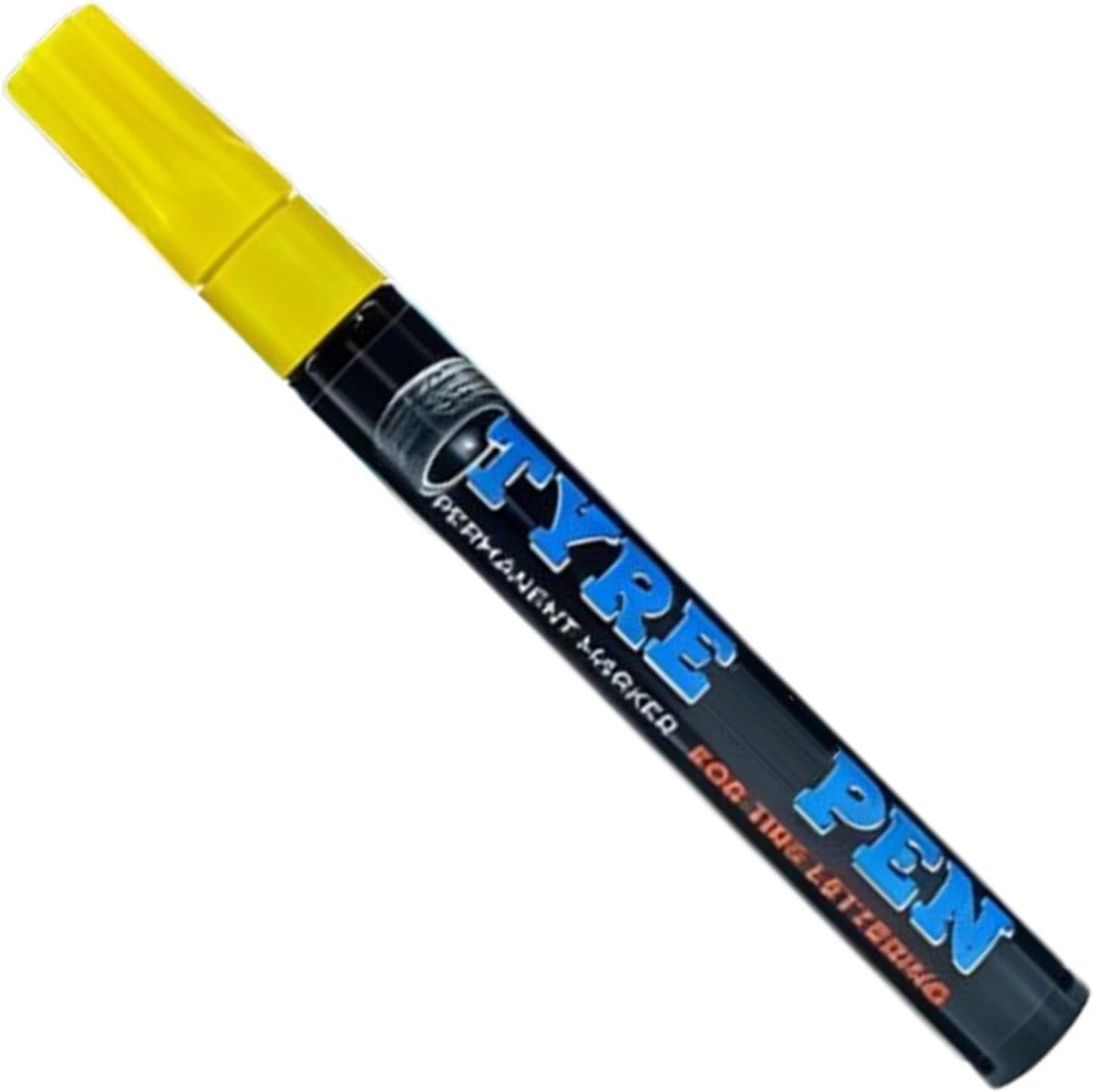 Banden Verf Pen - Tekenstift Wielen - Voertuig Decoratie - Permanente Weerbestendig - 14 x 2 cm - Geel