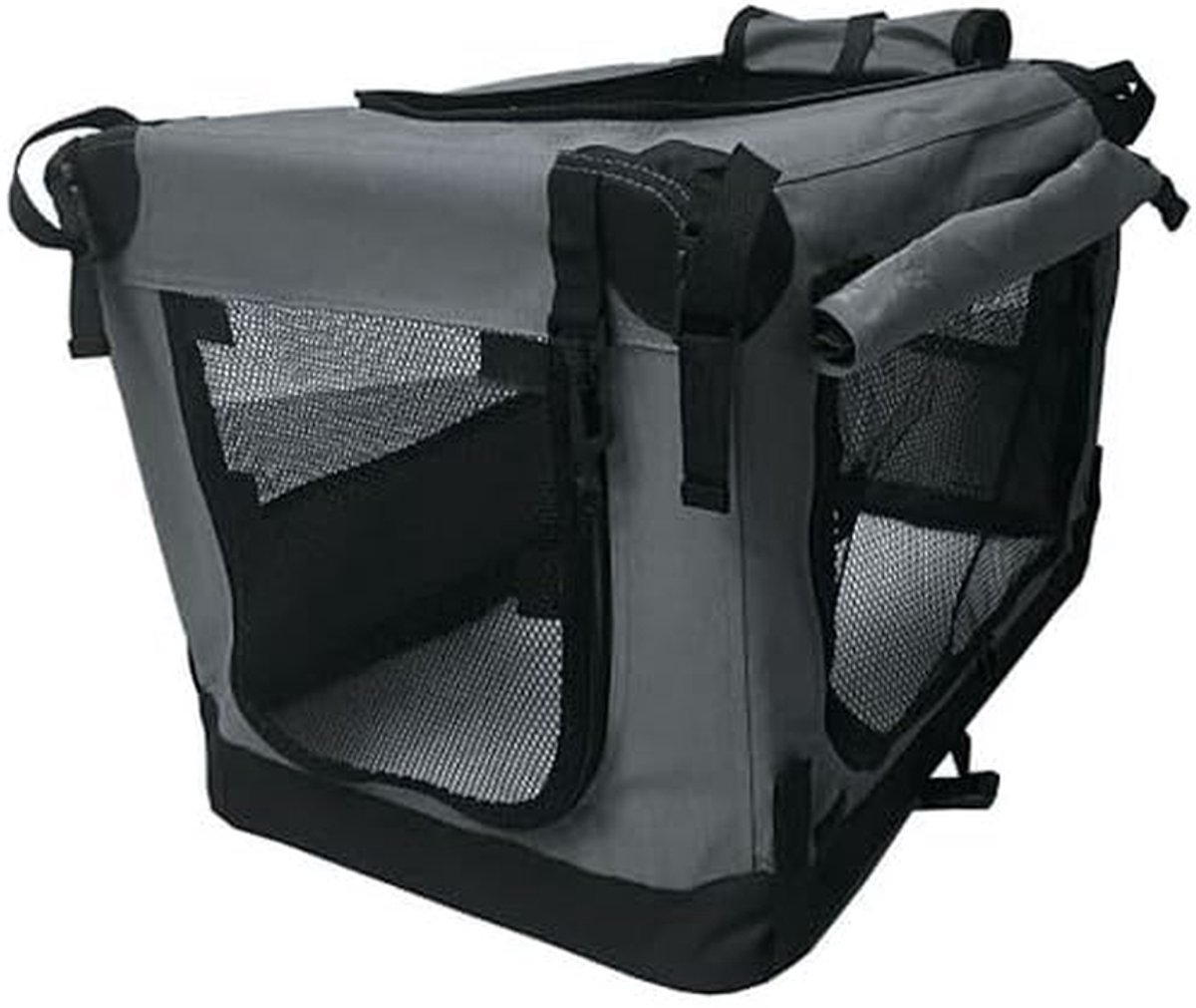 Reisbench Opvouwbaar - Honden Transportbox - Veilig Vervoer - Lichtgewicht Nylon - 91 cm - Antraciet