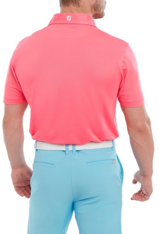 Footjoy Stretch Pique Heren Polo Shirt Fuchsia Heren Maat L van Footjoy — afbeelding 5