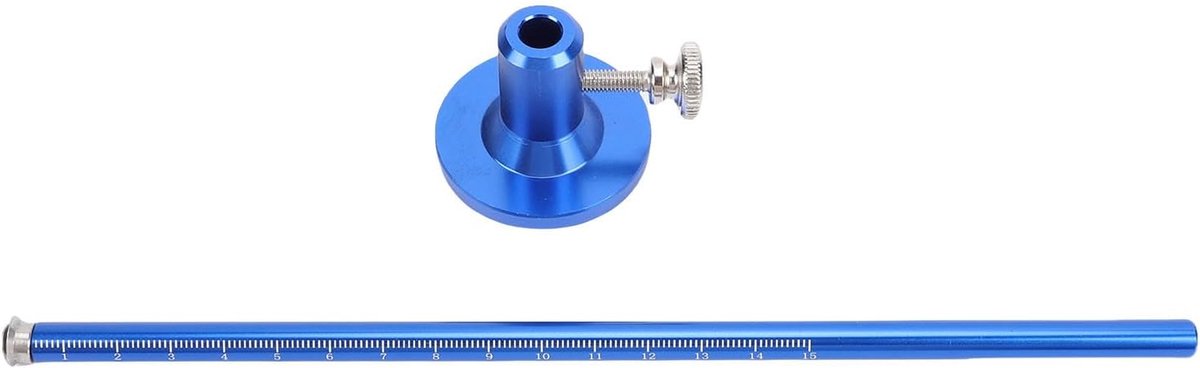 Wielmarkeringsmeter - Aftekeninstrument Houtbewerking - Parallelle Lijnen Tekenen - Dubbele Metrische Inch Schaal - 224 mm - Zilver