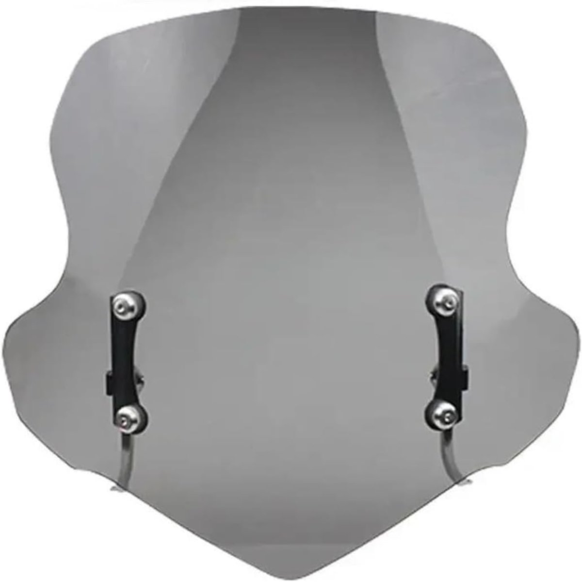 Motorfiets Voorruit - Windgeleider Scooter - Comfortabel Rijden - Verdikt Acryl - 49.5 cm - Grijs