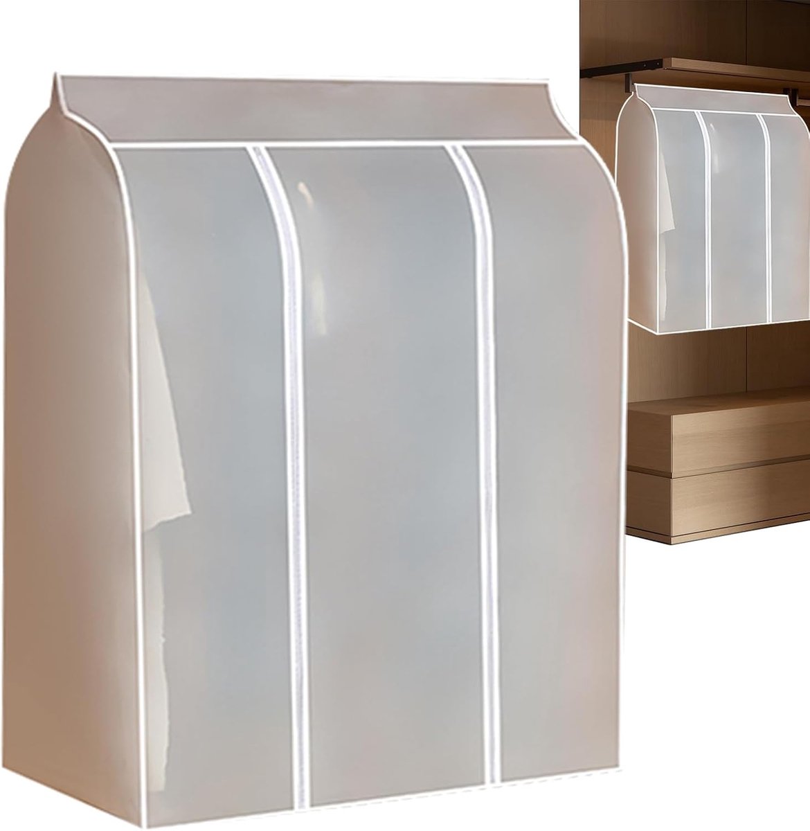Opberghoezen Kleding - Kledingbeschermers Kast - Stofvrij Opbergen - Transparant Zichtbaar - 50x100x120 cm - Transparant