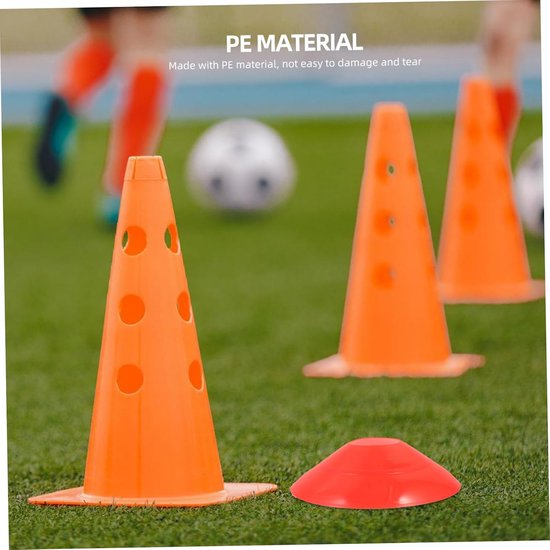 Trainingskegels - Markering schijven - Sport Training - Stapelbaar Ontwerp - 18.5 cm - Rood — afbeelding 2