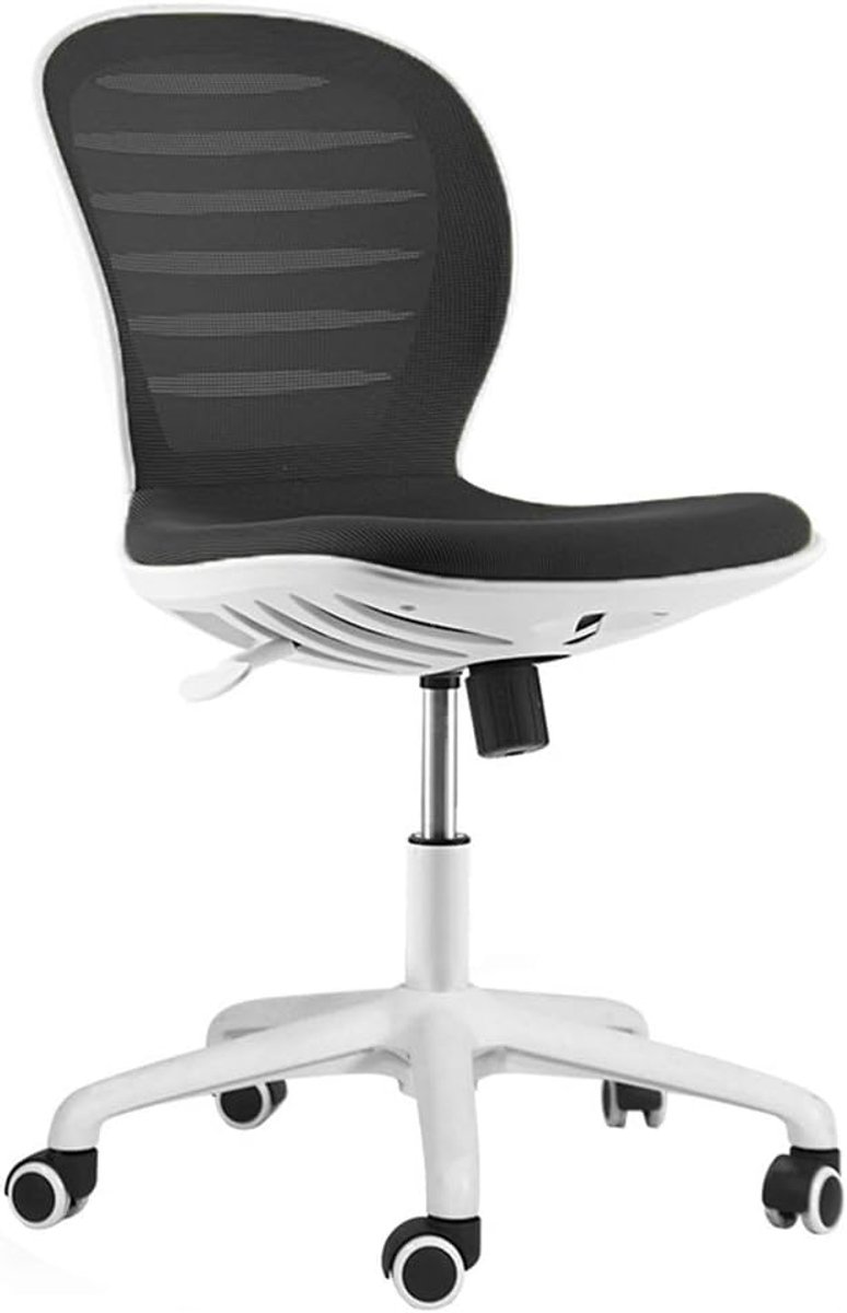 Ergonomische bureaustoel - Kantoorstoel mesh - Comfortabel werken - Hoge rugsteun - 59x59x95cm - Wit