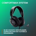 Zwarte SteelSeries Arctis Nova 1 headset met verstelbare draagband.