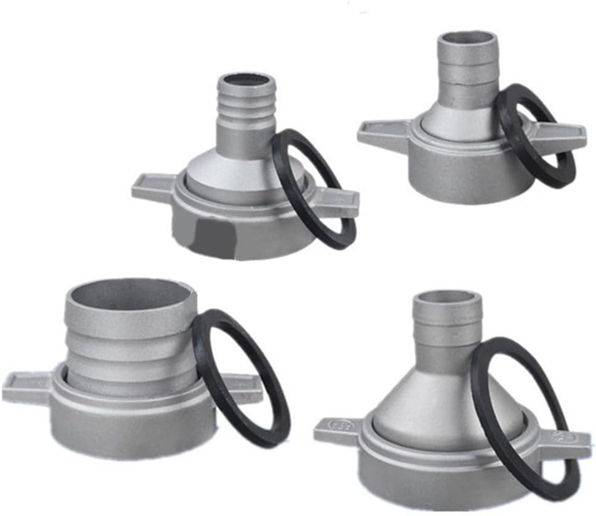 Waterpomp Fitting - Pijp Connector - Wateroverdracht Installatie - Veelzijdige Maat Compatibiliteit - 3 inch - Zilver