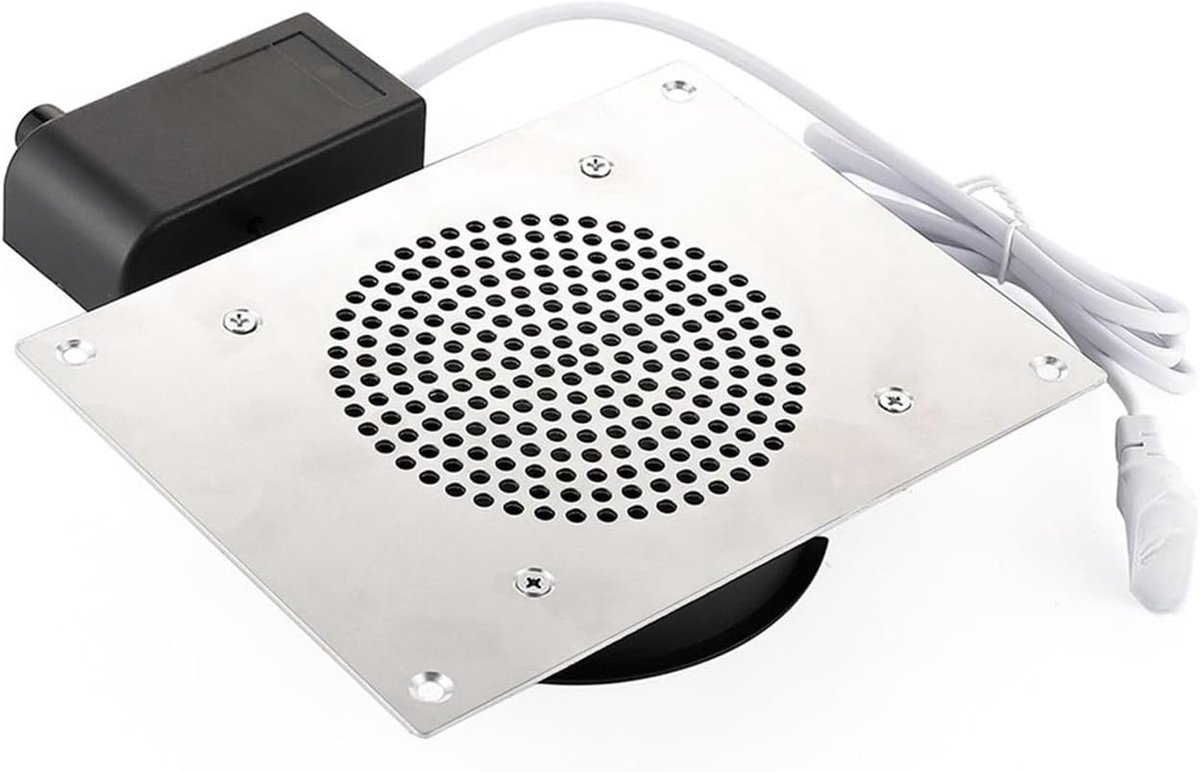 Nagelstofzuiger - Nagel Ventilator - Manicure Salons - Krachtige Zuigkracht - 9W - Zilver