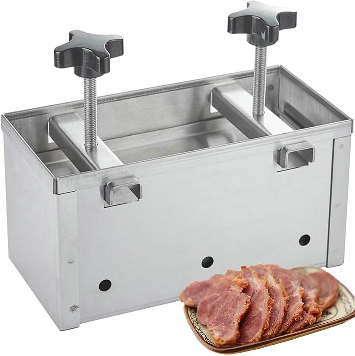 Pattymaker Burger Vleespers Vorm Burgers Maken Roestvrij Staal 2kg Zilver