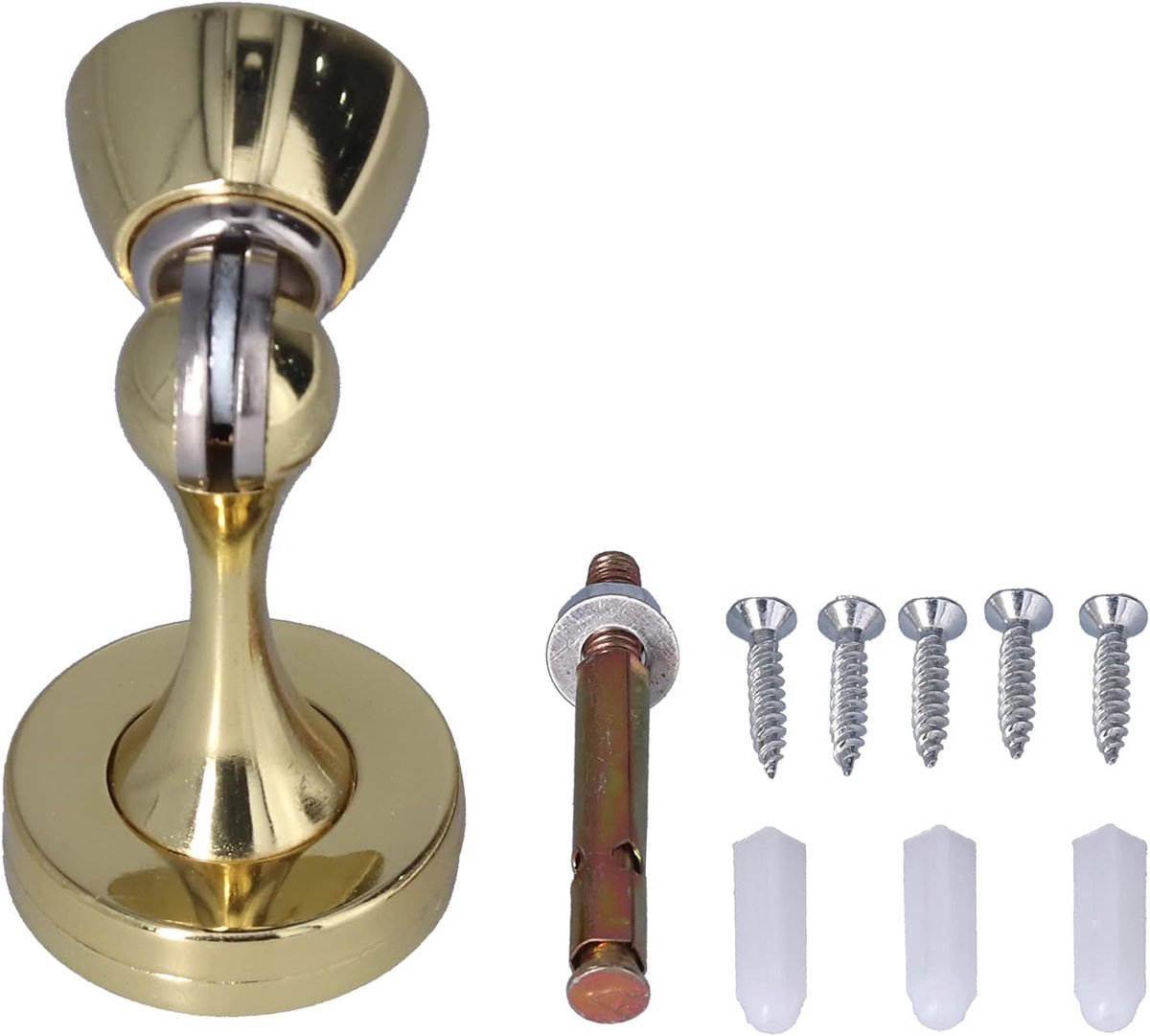 Magnetische Deurstopper - Deurvanger Deurklem - Deuren Open Houden - Sterke Zinklegering - 31x18 inch - Zilver