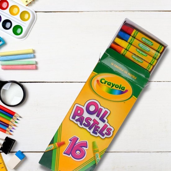 Oliepastel krijtjes - Krijtjes set - Kunst projecten - Zeshoekige grip - 16 stuks - Meerkleurig — afbeelding 2