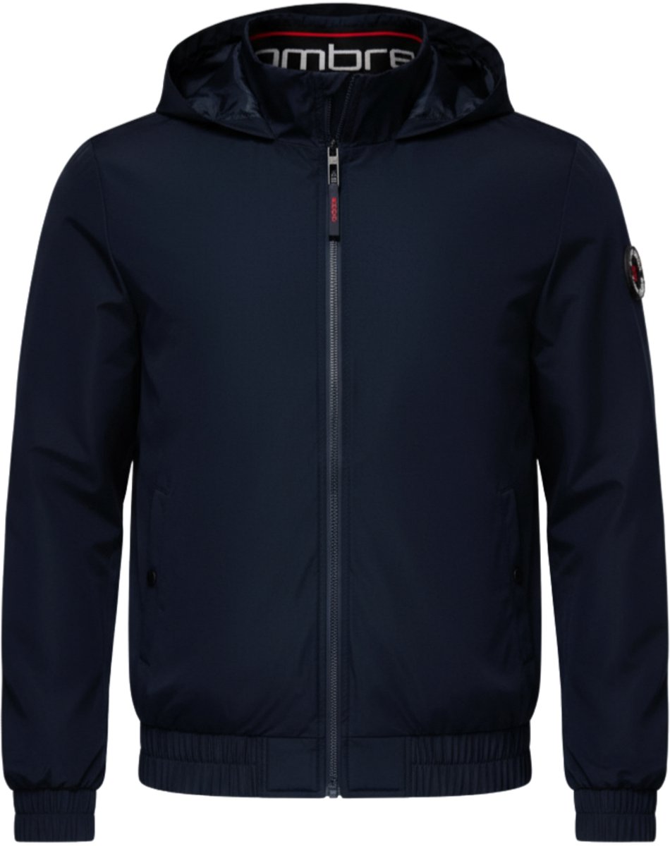 OMBRE Jas - Drukknopen - Effen Marine L