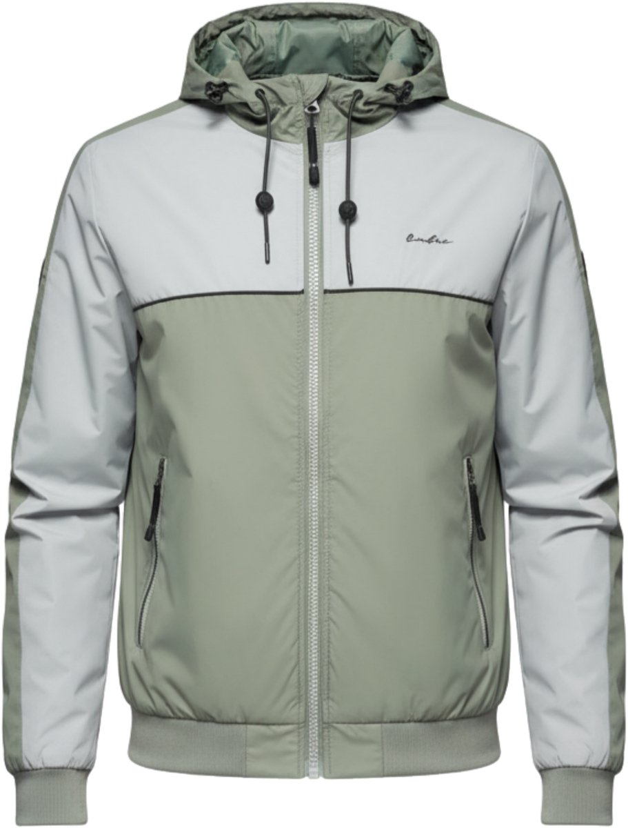 OMBRE Jas - Rits - Effen Grijs XL