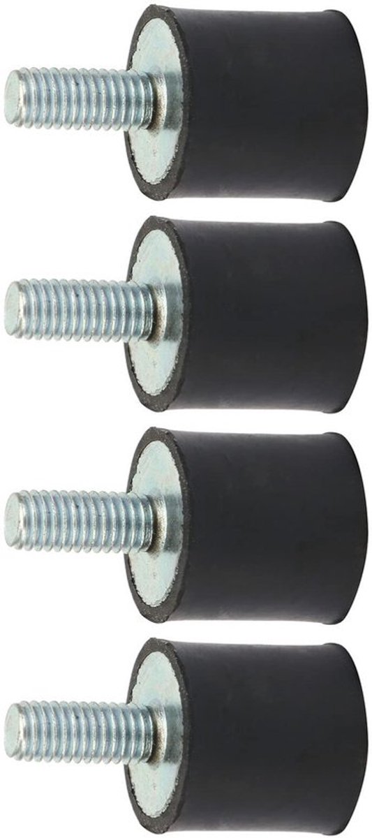 Store_7 - Autoschokdemper - Rubber demping - Geluidscontrole - Zwart en Zilver