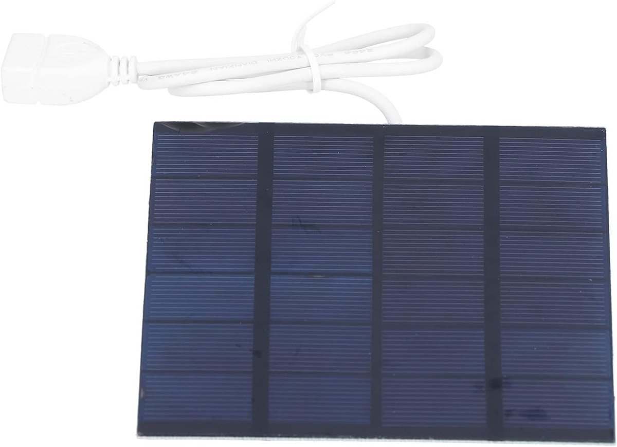 Zonnepaneel - Zonnelader - Doe-het-zelf projecten - Hoge conversie - 110x110 mm - Zwart
