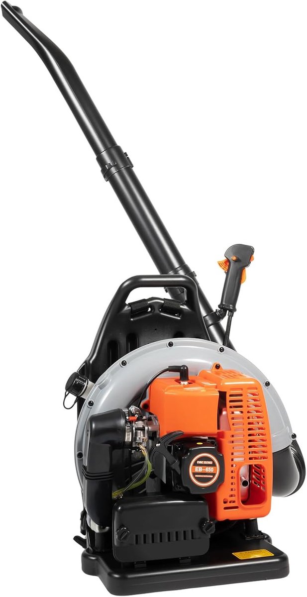 Krachtige Bladblazer - Luchtblazer Rugzak - Tuin Reinigen - 2.7kW Tweetaktmotor - 63cc - Oranje