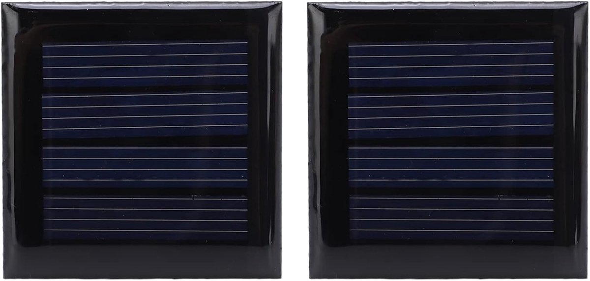 Mini Zonnepanelen - Zonnecellen Set - DIY Projecten - Hoog Rendement Circuit - 40x40mm - Zwart