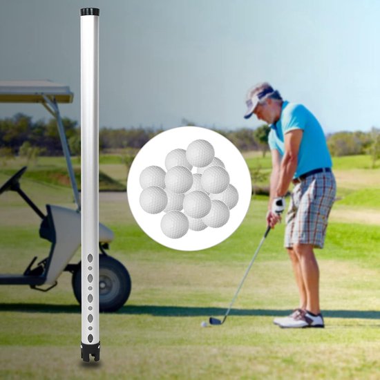 Golfbal Collector - Balvinder Retriever - Golfen Gemakkelijker Maken - Vuil Verwijderend Ontwerp - 23 Ballen Capaciteit - Zilver — afbeelding 2