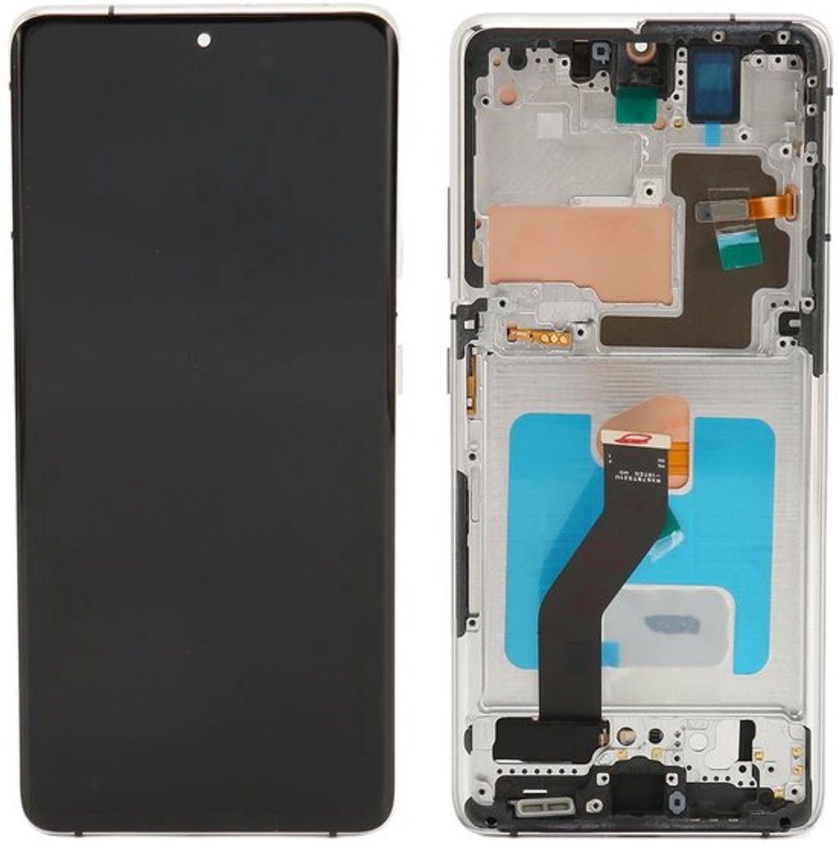 Allecto - Oled Scherm voor S21 Ultra 5G - Touchscreen Digitizer - Zwart Frame