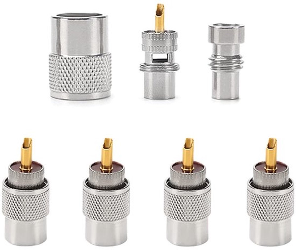 MTTProducts - UHF Coax Connector - Pl-259 Solder Connector - DIY Oplossing