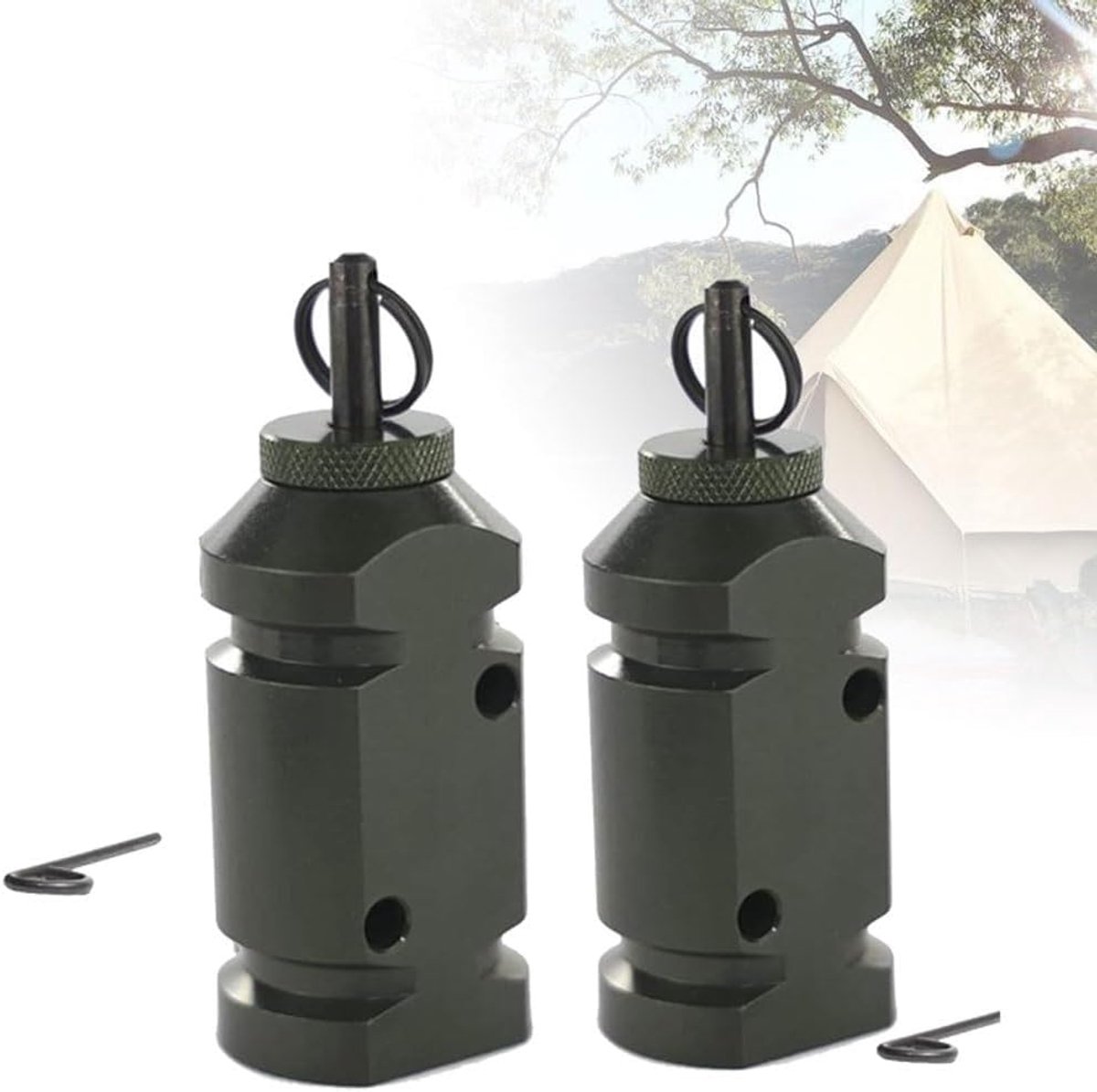 Omtrek Alarm - Tripwire Detector - Buiten Beveiligen - 172dB Luid Alarm - 7.6 cm - Aluminium