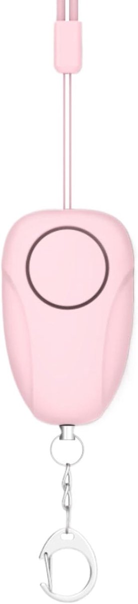 Persoonlijk Alarm - Veiligheidssleutelhanger Noodalarm - Persoonlijke Veiligheid - 120dB Geluid - 6.7x4.1cm - Wit