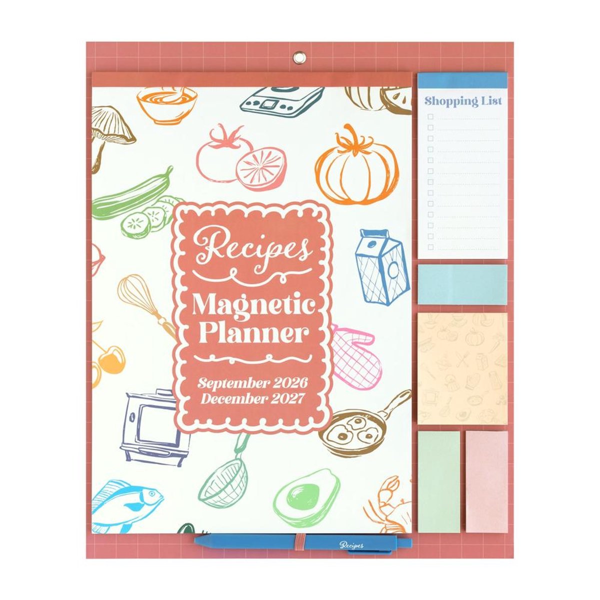 Grupo Erik - Recipes 2026/2027 With Magnet Planner - Multicolours