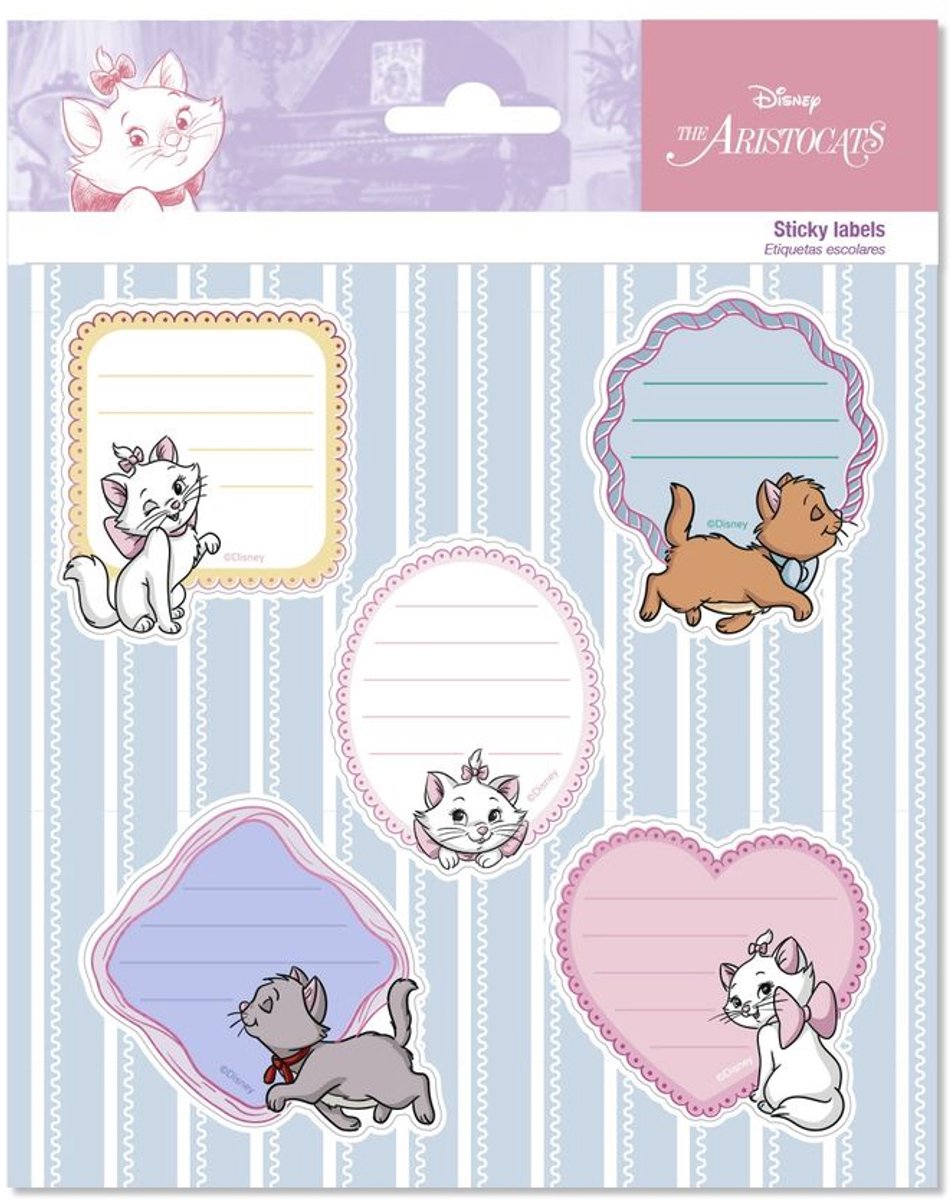 Grupo Erik Disney The Aristocats - Marie Premium SelfAdhesive Labels Zelfklevende etiketten - Multicolours