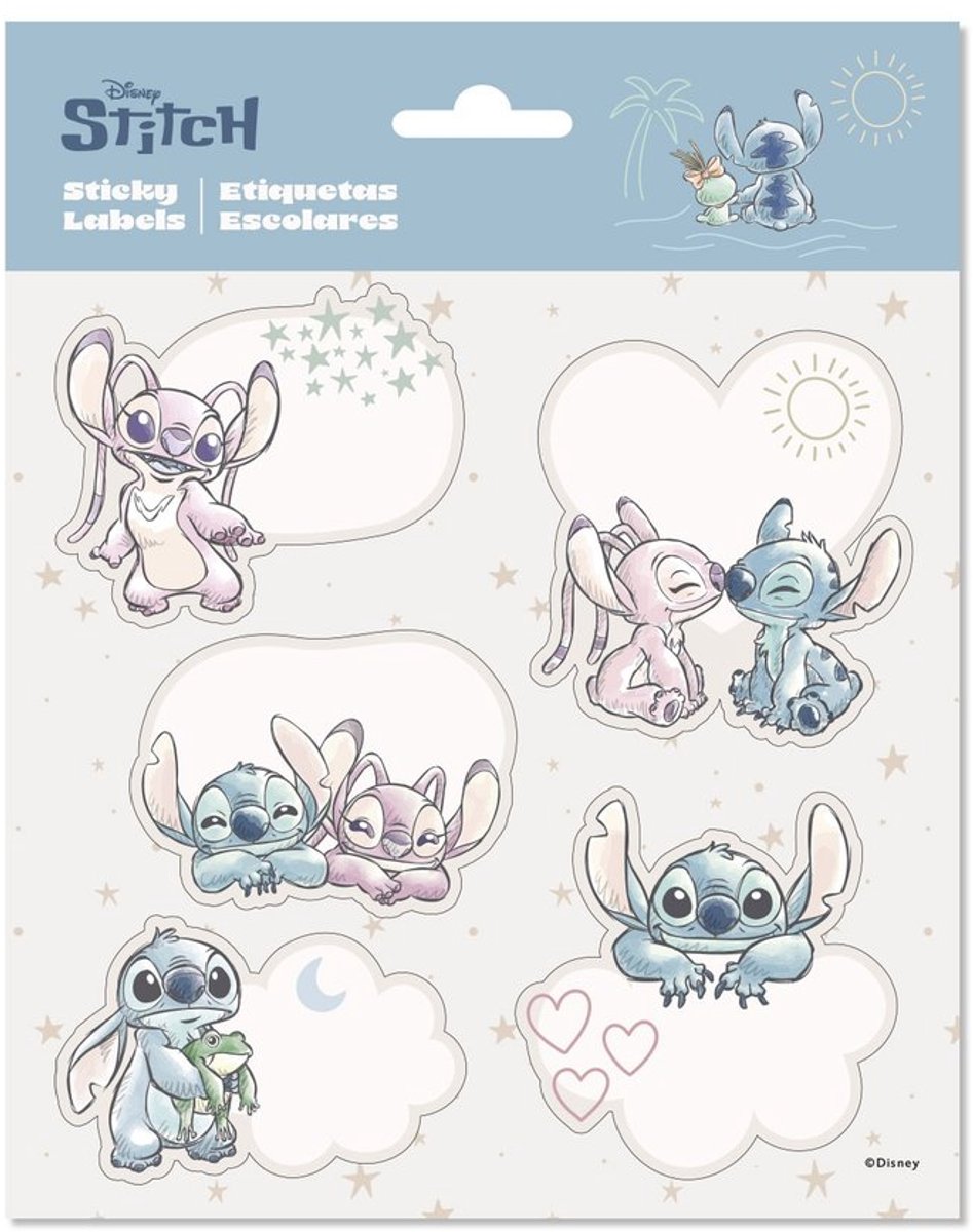 Grupo Erik Disney Lilo & Stitch - Premium SelfAdhesive Labels Zelfklevende etiketten - Multicolours