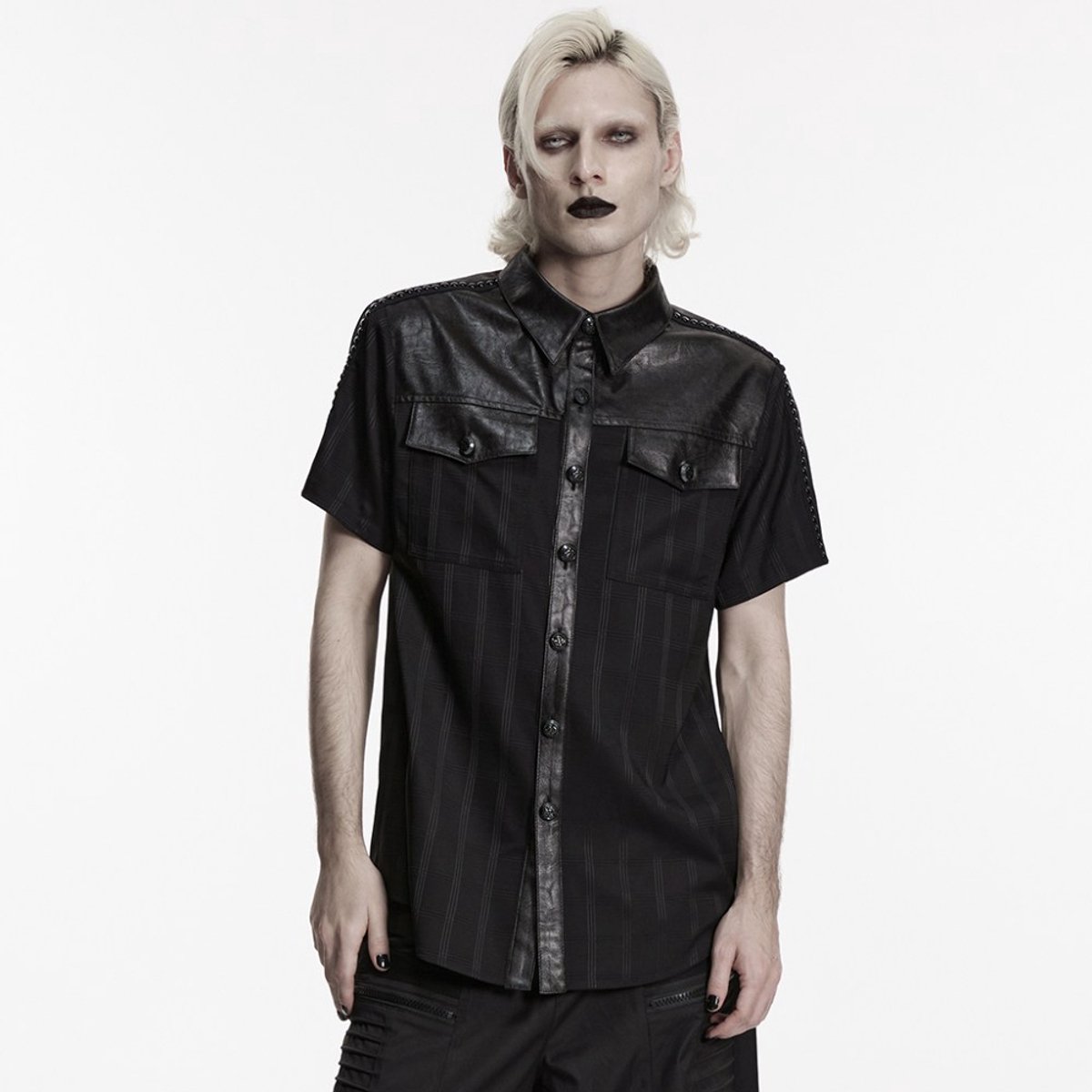 Punk Rave - The Office Antagonist Overhemd - XL - Zwart