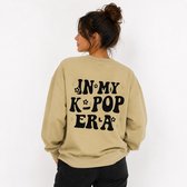 In My K-Pop Era Sweatshirt - Sand Unisex - K-Pop Fan Cadeau