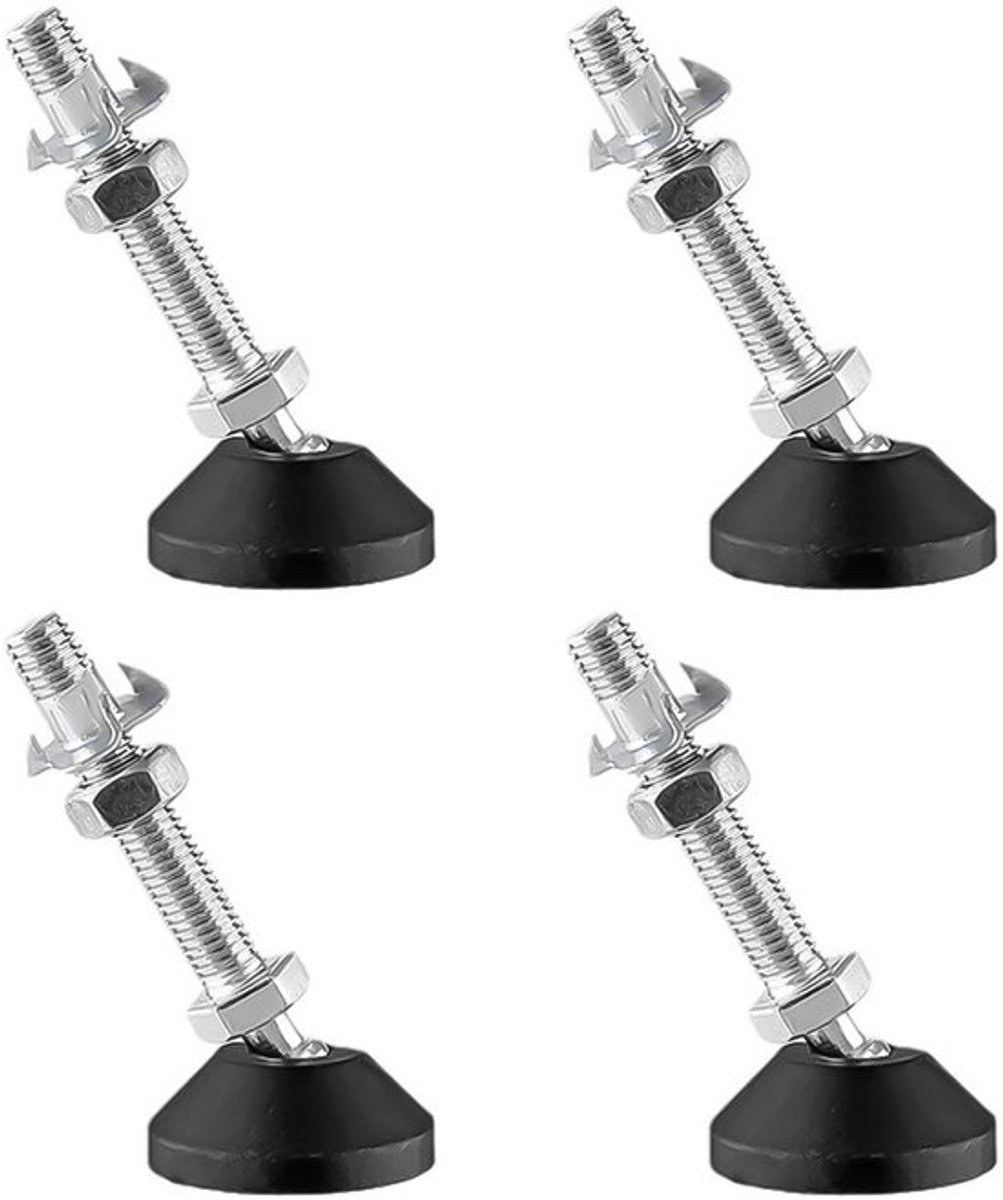 Nivelleringspoten 4 stuks - Verstelbare Draadnivellering - Antislip Meubelnivellering - Zware Machine-nivellingsvoeten - Universele Nylon Voeten - Draagvermogen 60 kg