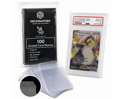 Deckmasters® - Graded card sleeves - geschikt voor o.a. PSA, CGC, Global grading - 100 stuks - hersluitbaar