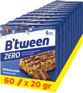 B'tween Zero Melkchocolade - Mueslirepen - Muesli - 60 repen x 20 gram