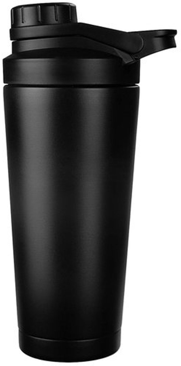 Eiwitshaker 750 ml - Roestvrij Staal - Geluidsvrij - BPA-vrij - Shaker Fles - Eiwitshake Beker - Ideaal voor Gym - Shakerfles