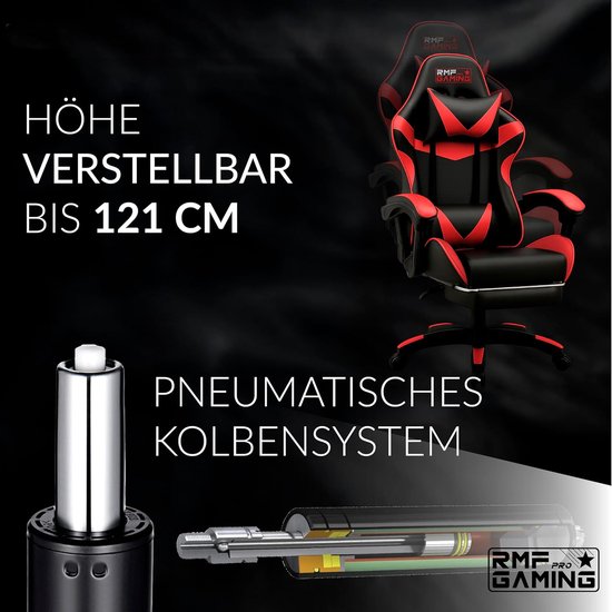 SnelShoppen - Professionele Gaming Stoel - Ergonomisch & Inklapbaar - Comfortabele Gaming Stoel met Voetensteun - Draaibare Wielen, Hoogte Verstelbaar van snelshoppen — afbeelding 5