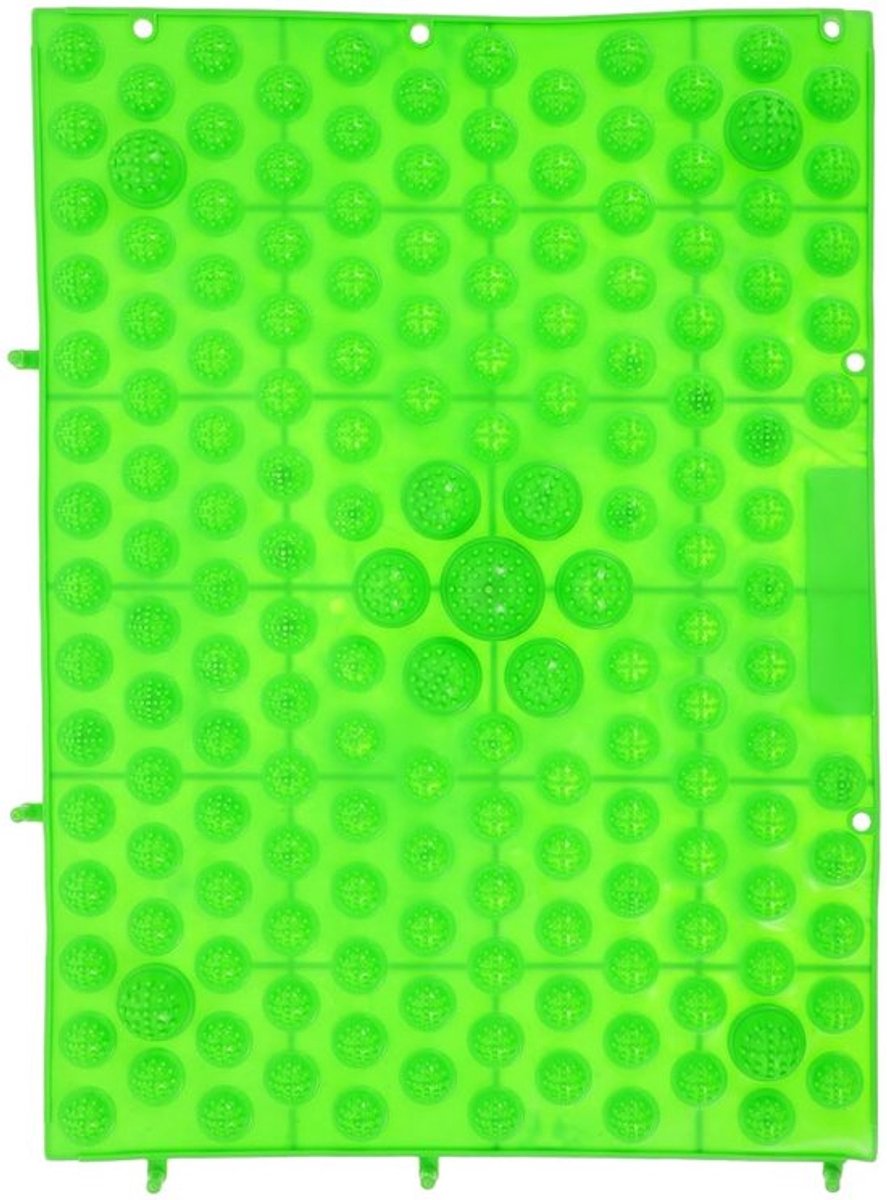 Voetmassagepad Groene Acupressuurmat - Voetreflexzone-Massagepad - Doorbloeding - Vermoeidheid - Opvouwbaar - TPE Materiaal - Voetmassagemat